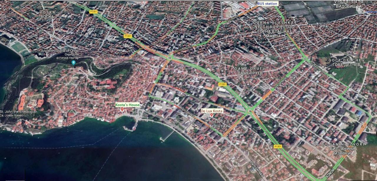 Vila Kosta City Center Port Ohrid Bagian luar foto